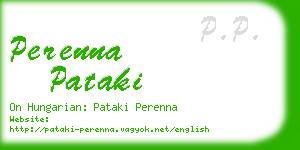 perenna pataki business card